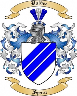 Valdez Family Crest from Spain
