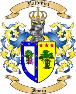 Valdiviez Family Crest from Spain