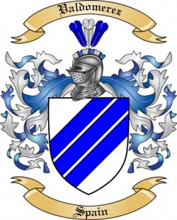 Valdomerez Family Crest from Spain