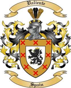 Valiente Family Crest from Spain