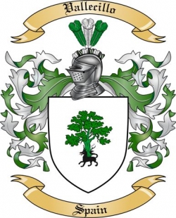 Vallecillo Family Crest from Spain