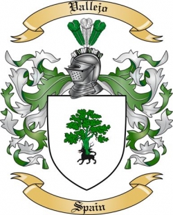 Vallejo Family Crest from Spain
