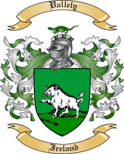 Vallely Family Crest from Ireland