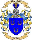 Van Smit Family Crest from Holland