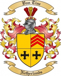 Van Tine Family Crest from Netherlands