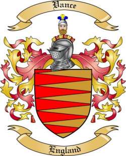 Vance Family Crest from England