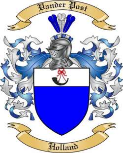 Vander Post Family Crest from Holland