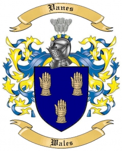 Vanes Family Crest from Wales