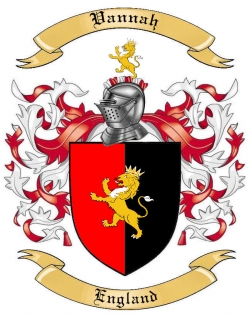 Vannah Family Crest from England