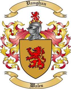 Vaughan Family Crest from Wales