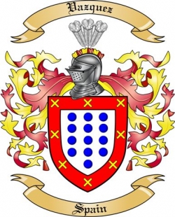 Vazquez Family Crest from Spain