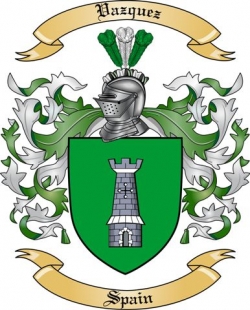 Vazquez Family Crest from Spain3