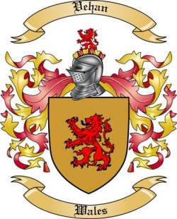 Vehan Family Crest from Wales