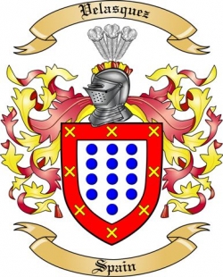 Velasquez Family Crest from Spain