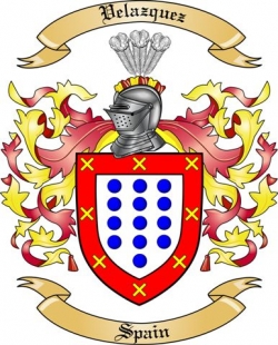 Velazquez Family Crest from Spain