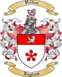 Veldon Family Crest from England