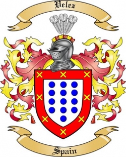 Velez Family Crest from Spain