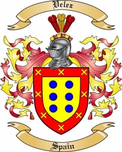 Velez Family Crest from Spain2
