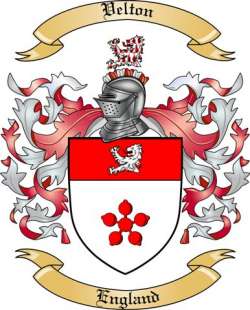 Velton Family Crest from England