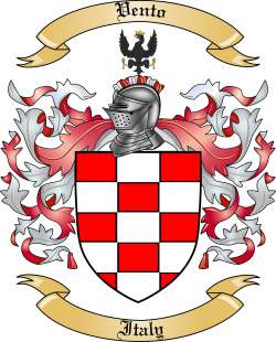 Vento Family Crest from Italy
