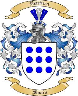 Ventura Family Crest from Spain