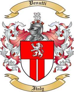 Venutti Family Crest from Italy