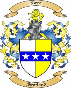 Vere Family Crest from Scotland