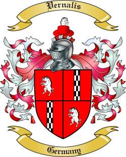 Vernalis Family Crest from Germany