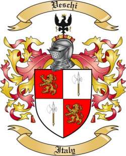 Veschi Family Crest from Italy2