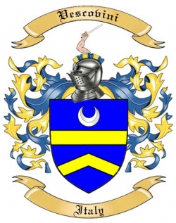 Vescovini Family Crest from Italy