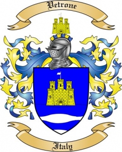 Vetrone Family Crest from Italy