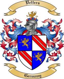 Vetters Family Crest from Germany