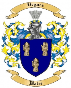Veynes Family Crest from Wales