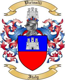 Vicinelli Family Crest from Italy