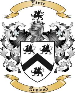 Vince Family Crest from England
