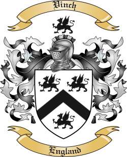 Vinch Family Crest from England