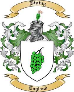 Vining Family Crest from England2