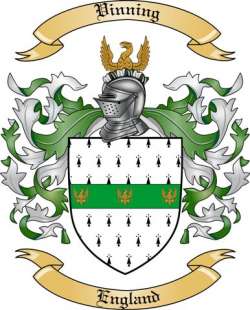 Vinning Family Crest from England