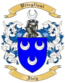 Vitagliani Family Crest from Italy