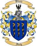 Vitale Family Crest from Italy