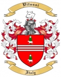 Vitussi Family Crest from Italy