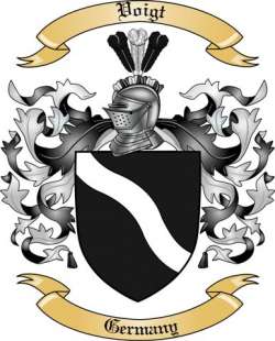 Voigt Family Crest from Germany2