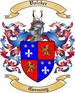 Volcker Family Crest from Germany
