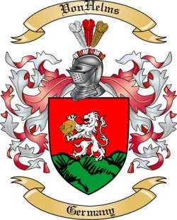 VonHelms Family Crest from Germany