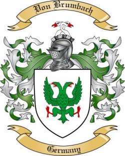 Von Brumbach Family Crest from Germany
