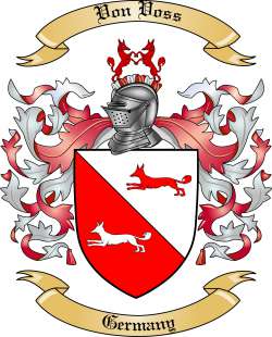 Von Voss Family Crest from Germany