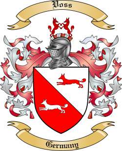 Voss Family Crest from Germany