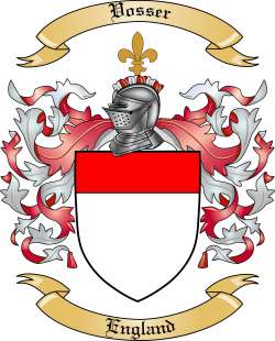 Vosser Family Crest from England