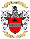 Vroman Family Crest from Netherlands