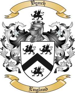 Vynch Family Crest from England